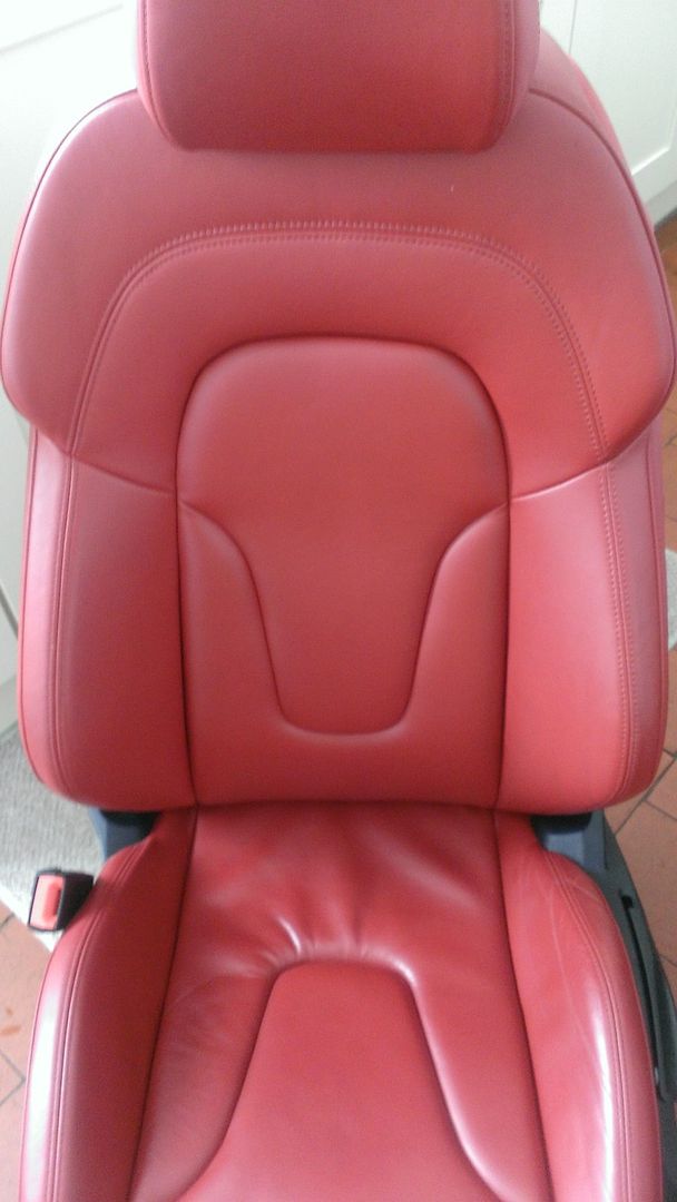 Red Leather Seat Covers - Another Set Available